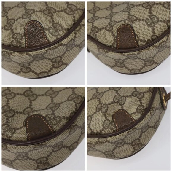 GUCCI GG Supreme Web Sherry Line Shoulder Bag PVC Beige 156 02 066 Auth BD958 - Picture 16 of 16